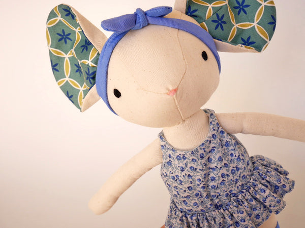ballerina mouse doll, dress up doll, cute handmade doll
