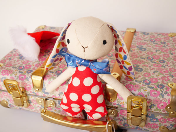 Handmade Christmas doll, cute bunny doll, holiday gift