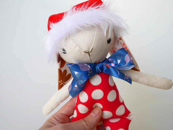 Handmade Christmas doll, bunny doll, cute doll Perth