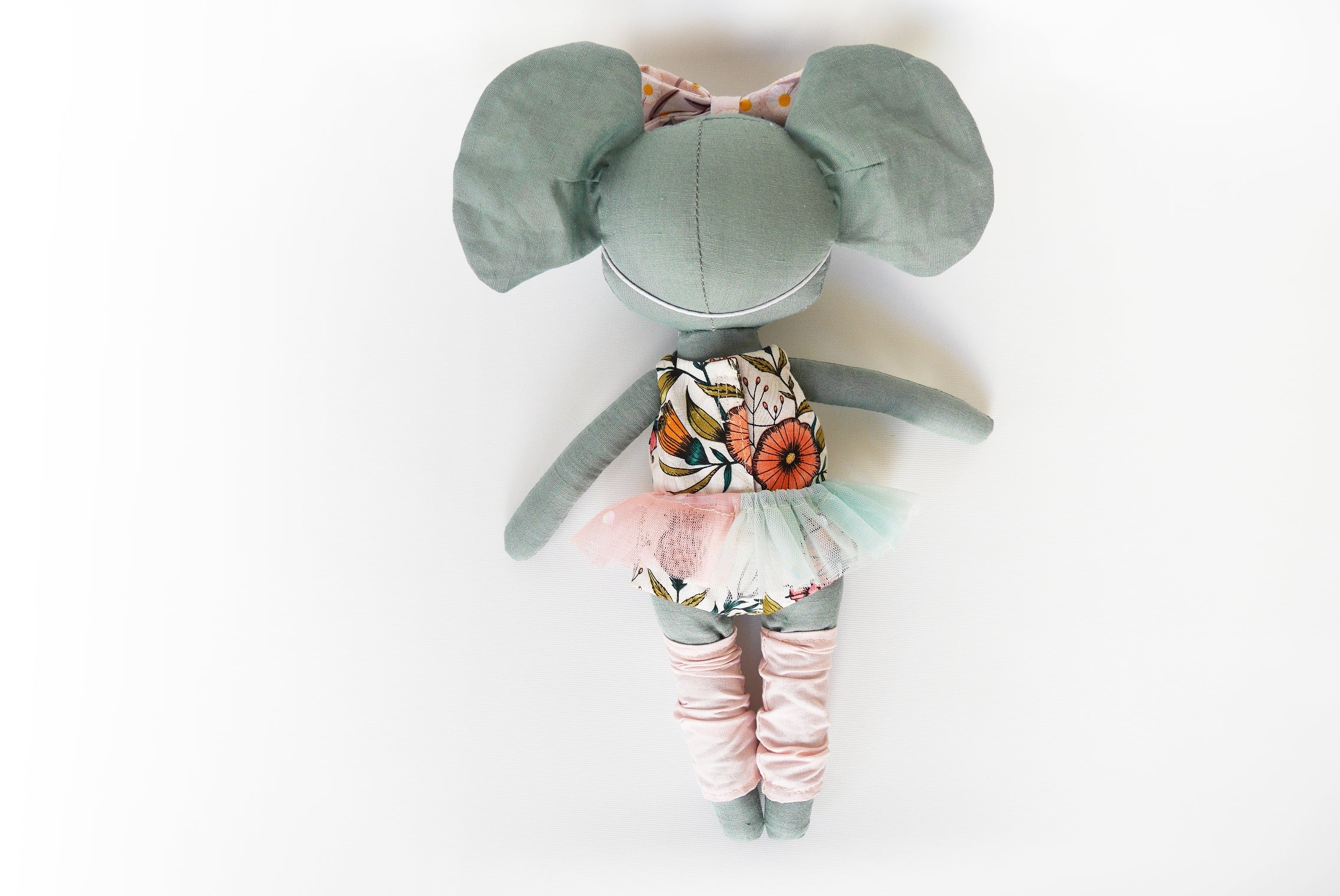 Ballerina doll Australia, dressup doll, handmade doll mouse